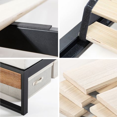 Base de cama con respaldo SUZANNE Zinus 1 plaza 90x190x36cm-5