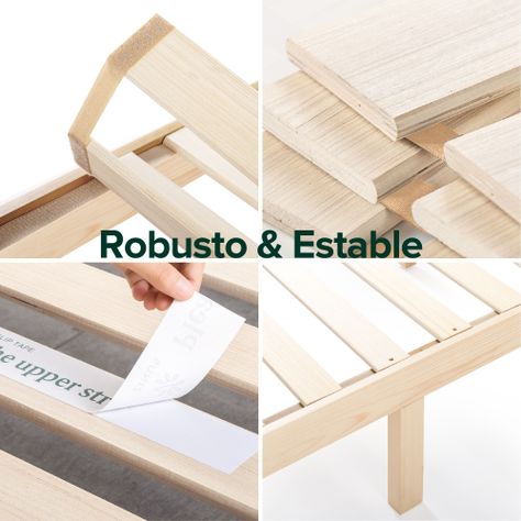 Base de cama Europea con respaldo Zinus 2 plazas150x190x36cm-5