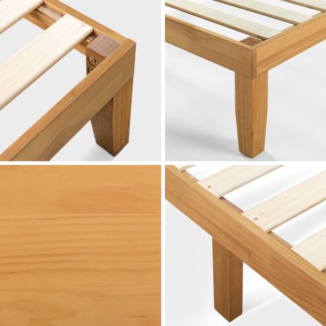 Base de cama Europea con respaldo Zinus 2 plazas150x190x36cm-6