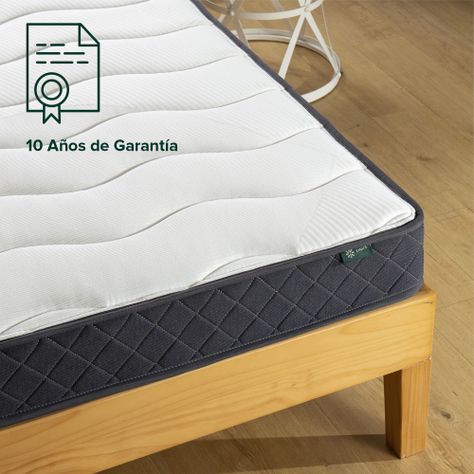 Colchón 1.5 plazas long Tight Top Resortes Bonnell Zinus 105x200x15cm-2