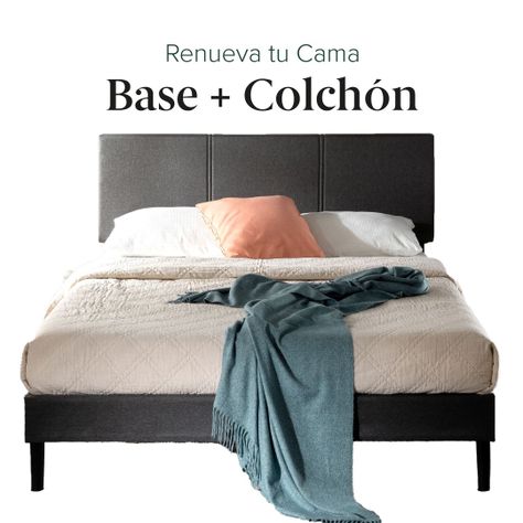 Cama Cambril Zinus Colchon Espuma Green Tea King-1