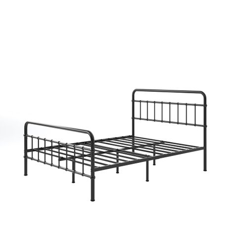 Base de cama de metal negra FLORENCE Zinus King 180x200x36cm-0