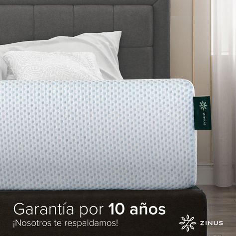 Colchón Zinus 1.5 Plazas 105x190x15cm Espuma y Fresco-6