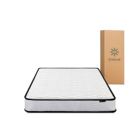 Colchón 1.5 plazas long Tight Resortes Bonnell Zinus 105x200x15cm-0