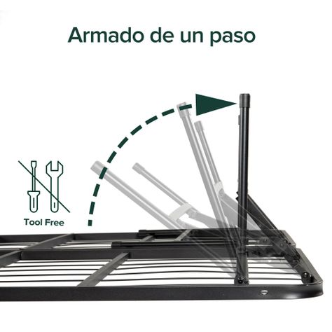 Base de cama SHAWN Zinus 1.5 plazas 105x190x36cm-5
