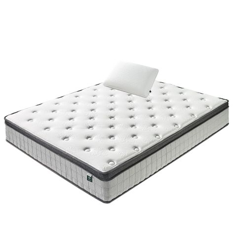 Colchón 1 Plaza Resortes Pocket Zinus + 1 Almohada-0