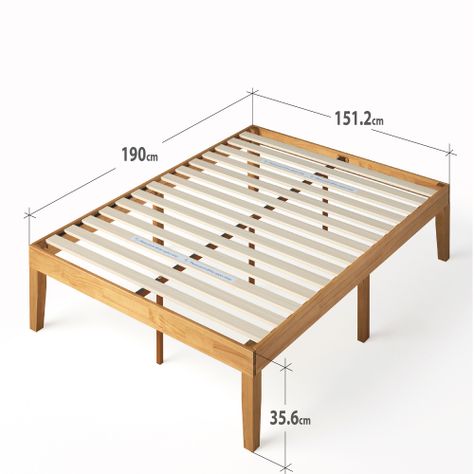 Base de cama Europea Zinus 2 plazas 150x190x36cm-1