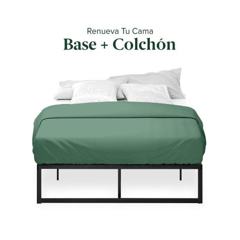Cama Abel Zinus Colchón Espuma 2 King 25cms-1