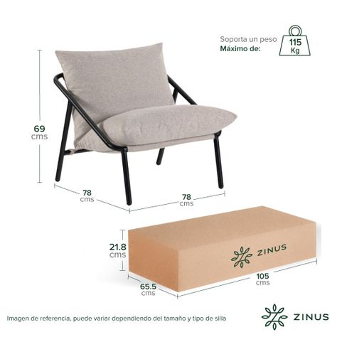 Sitial Ada Zinus Beige-2