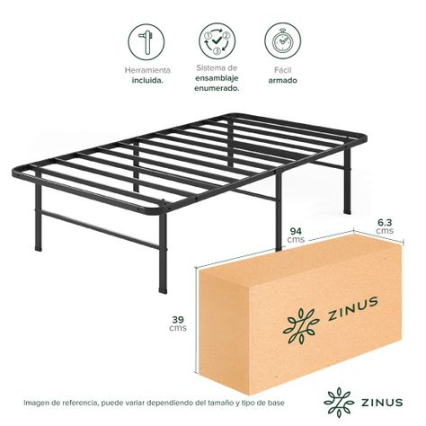 Base de Cama  Zinus  1.5 Plazas 105x190x30cm Rumi-4