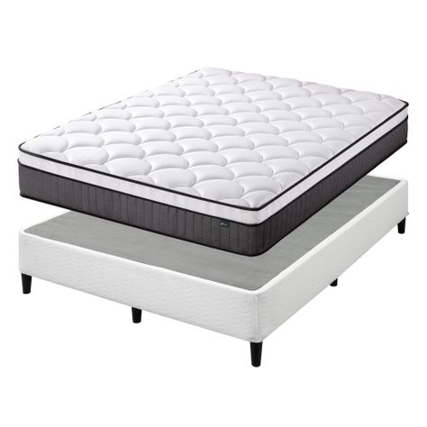 Cama Keenan Resortes Pocket 1.5 Plazas Long 25cms-1