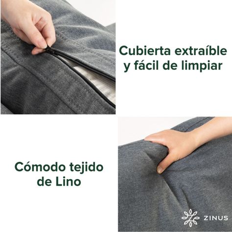 Sofá Colton Zinus 3 cuerpos gris oscuro-4