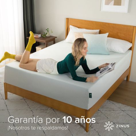 Colchón 2 plazas espuma Zinus Memory Foam 150x190x30cm-7