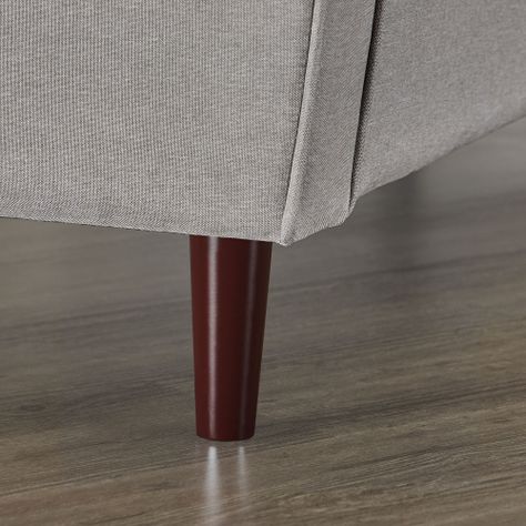 Sofá Zinus Benton Mid-Century  Gris Piedra  135cm-3