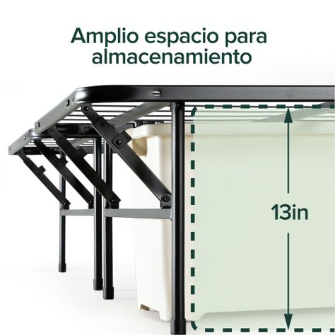 Base de cama SHAWN Zinus 1.5 plazas long 105x200x36cm-4