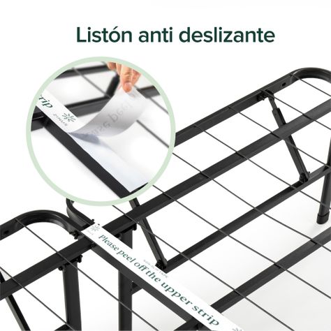 Base de cama SHAWN Zinus 1.5 plazas long 105x200x36cm-8