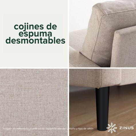 Sofá Colton Zinus 3 cuerpos beige-4