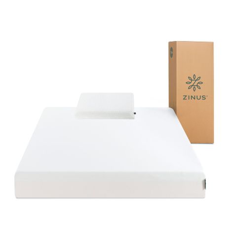 Colchón 1.5 Plazas Long Espuma Zinus Compact 105x200x15cm-0