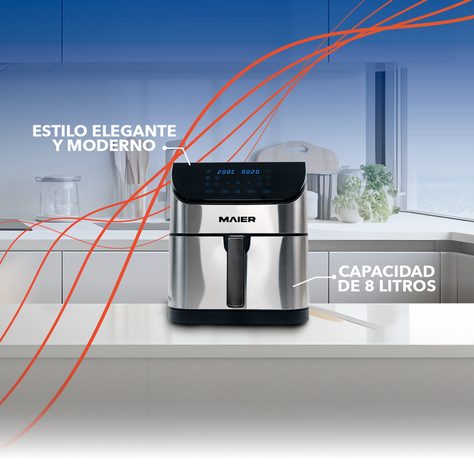 Freidora De Aire Digital XL 8 Litros Maier Versa 8-6