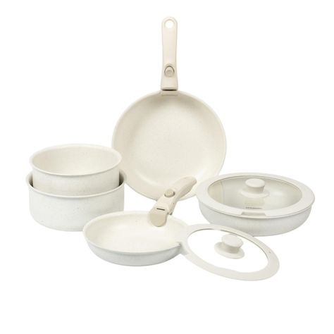 Batería de Cocina Antiadherente Granito 11 piezas Infini-0