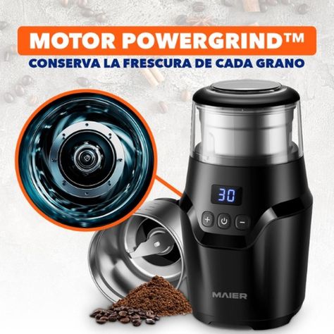 Molinillo Eléctrico De Cafe y Granos Moledor MAIER MC200-3