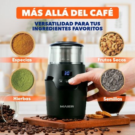 Molinillo Eléctrico De Cafe y Granos Moledor MAIER MC200-4