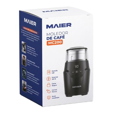Molinillo Eléctrico De Cafe y Granos Moledor MAIER MC200-7