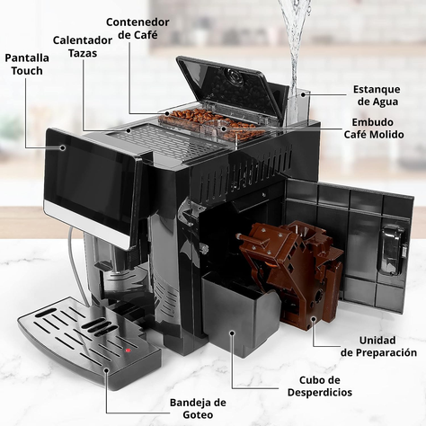 Cafetera Superautomatica Pro Hogar Oficina Maier Barista-7