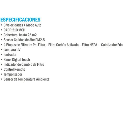 Purificador de aire Anwo PAH-210 Cuatro Etapas-2