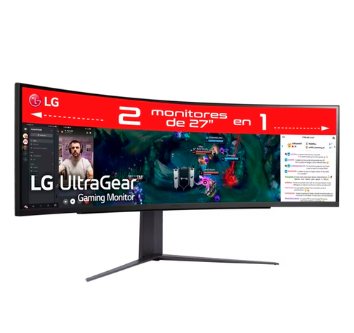 Monitor Gamer LG UltraGear 49" QHD 1ms 240Hz DP HDMI USB-1