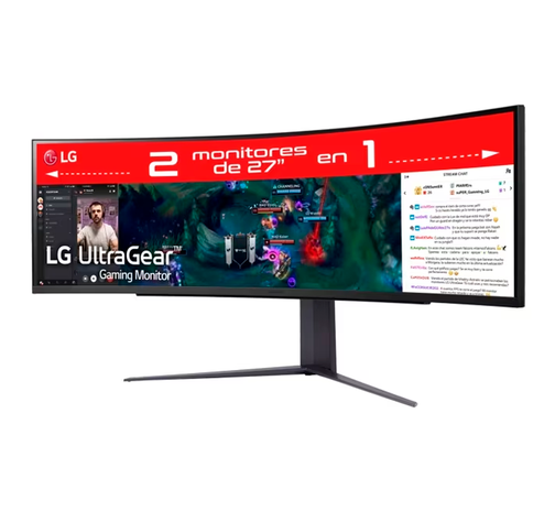 Monitor Gamer LG UltraGear 49" QHD 1ms 240Hz DP HDMI USB-2