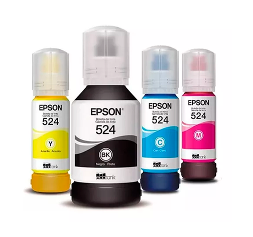 Tinta Epson Pack T524 Negra, Magenta, Cian, Amarillo-0