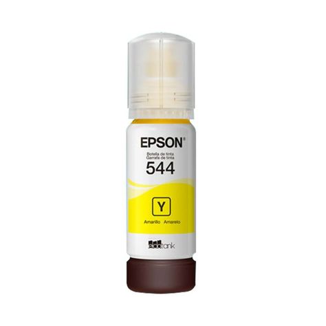 Botella De Tinta Epson T544 Color Amarillo De 65 Ml-0