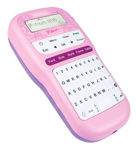 Rotuladora Electrónica Portátil  PT-H110 Rosada-1