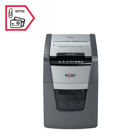 Trituradora de papel Rexel Optimum Auto+ 100X 34 Litros-1