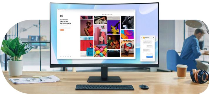 Monitor curvo LG de 31.5” Full HD con AMD FreeSync-2