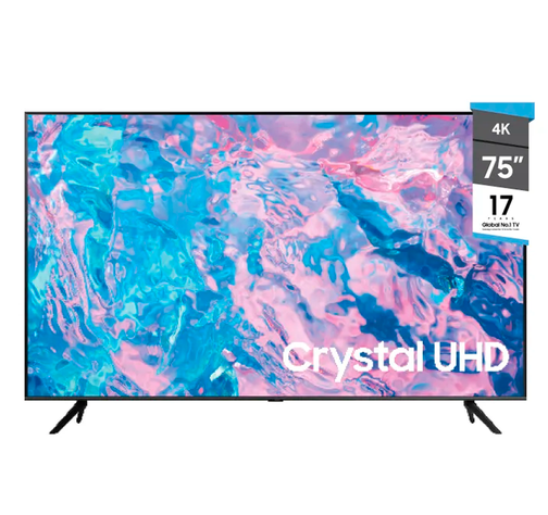 Smart TV LED Samsung 75" UHD Crystal 4K UN75CU7000-0