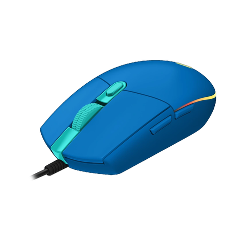 Mouse Gamer G203 RGB Lightsync USB Azul-3