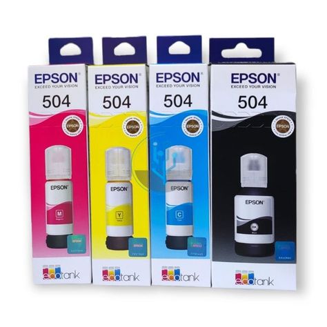 Pack De Tintas Epson T504 Para Impresoras L6171,l4160,l6191-1