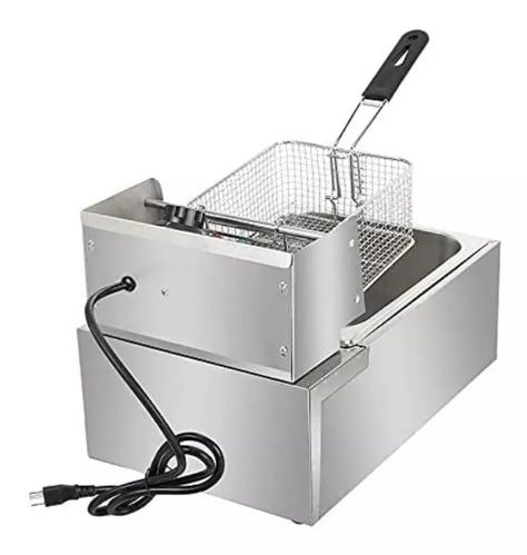 Freidora industrial Hoffmans HM-88-1 6L acero inoxidable 220V-240V-2