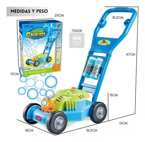 Juguete de Burbujas Corta Pasto Para Niños -3