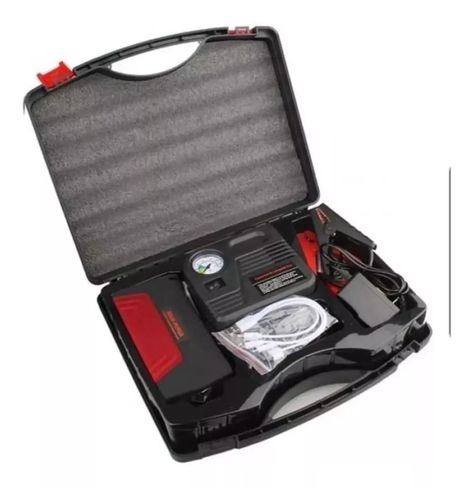 Partidor Cargador Powerbank Bateria Auto + Inflador De Rueda-2