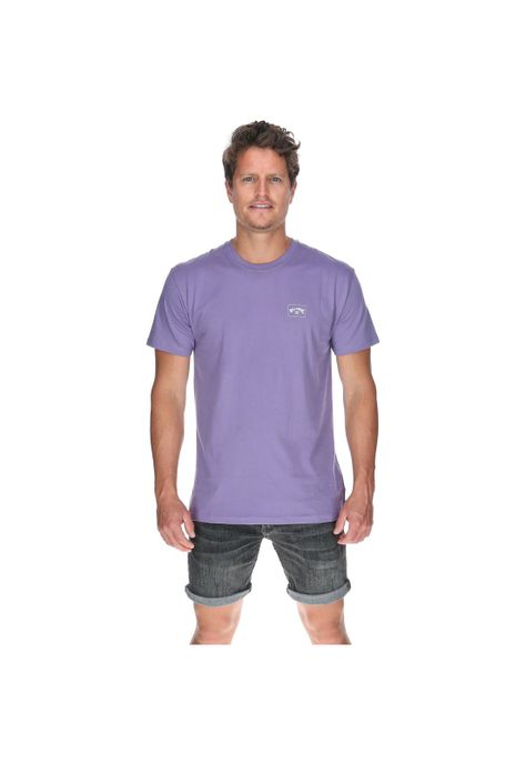 Polera M/C Hombre Stacked Arch Ss Morado-0