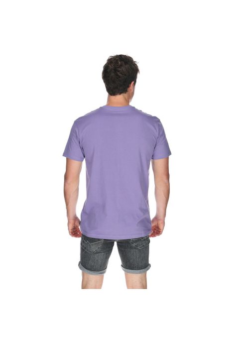 Polera M/C Hombre Stacked Arch Ss Morado-2