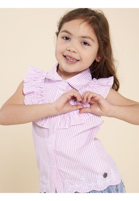 Blusa Niña Elisa Rosado-4