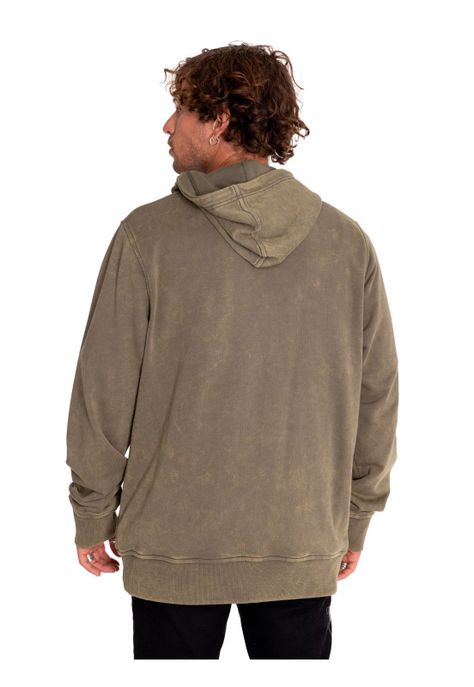 Polerón Hombre Heritage Embroidered Hoodie Verde-3