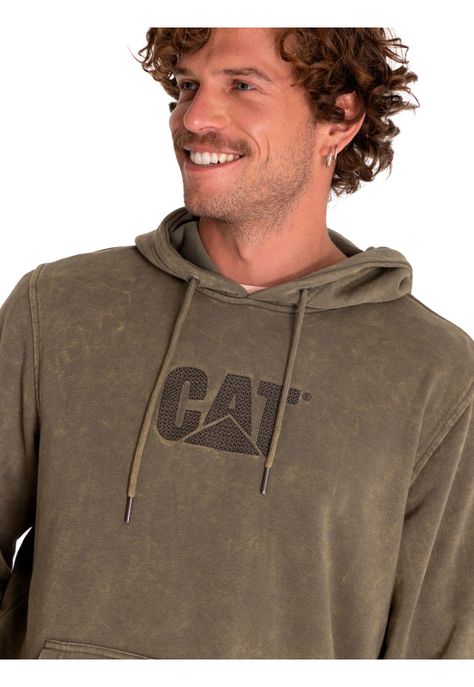 Polerón Hombre Heritage Embroidered Hoodie Verde-4