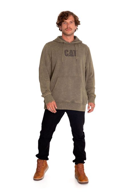 Polerón Hombre Heritage Embroidered Hoodie Verde-5