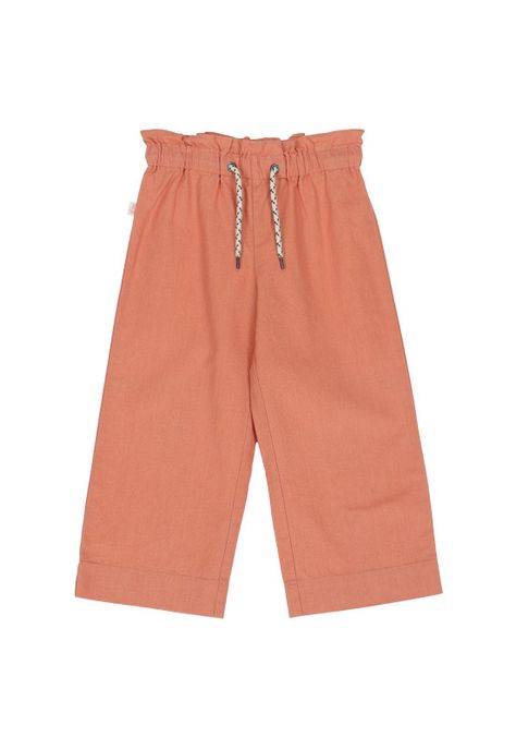Pantalón Lino Niña Valentina Naranjo-0