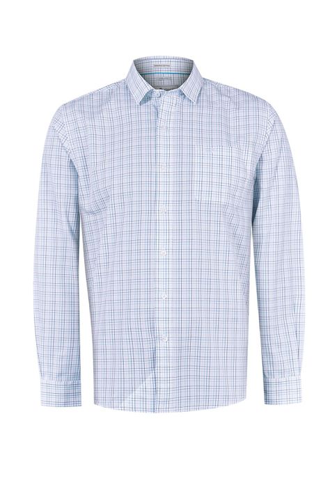 Camisa Algodón Orgánico Azul Lighter Hombre -0